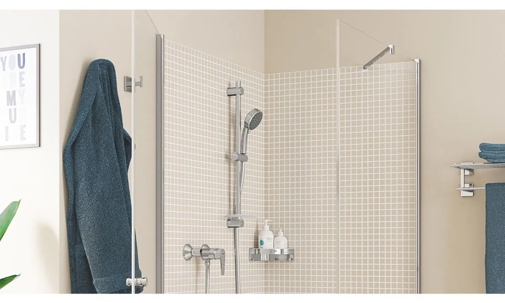 Grohe Start Edge baterie de dus perete StarLight Chrome 24197001