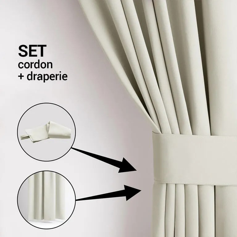 Draperie groasă blackout RESTILO crem 140 x 245 cm 1 buc