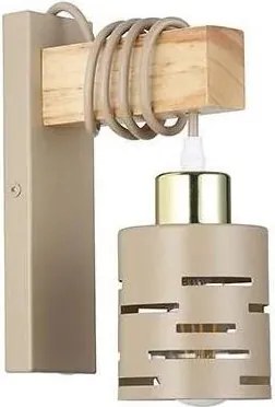 Lampă de perete ELEN 1xE27/35W/230V bej/auriu/maro