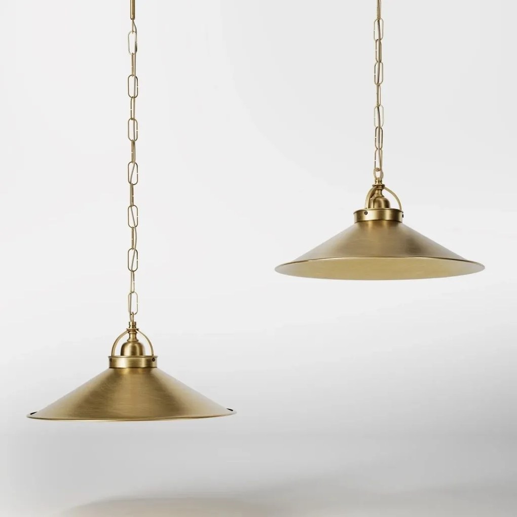 Pendul stil industrial din alama personalizabila Alice 35cm