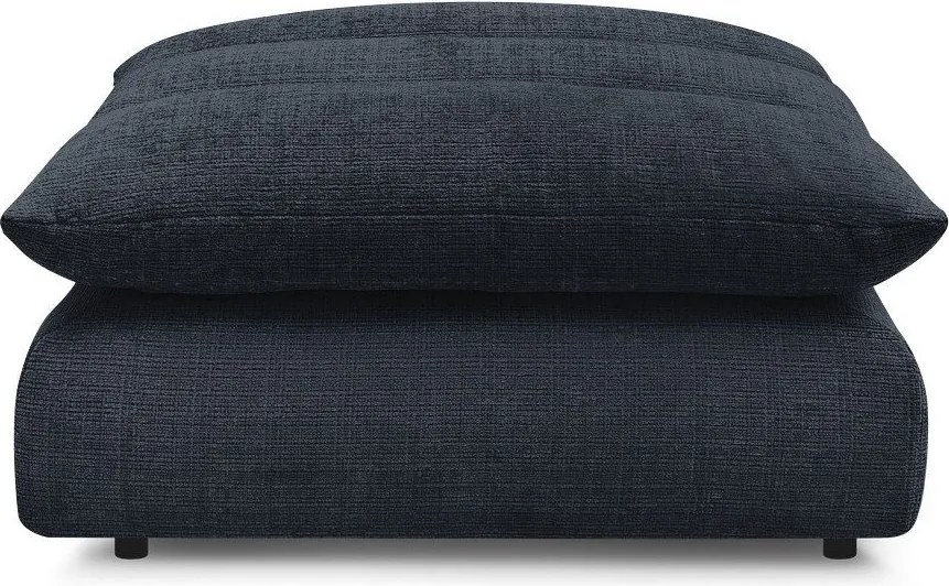 Taburet albastru închis cu tapițerie din chenille Neil – Bobochic Paris