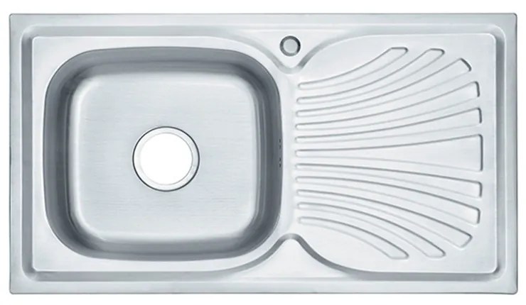 Chiuvetă Boli din oțel inoxidabil cu o lavoar pătrat și picurator