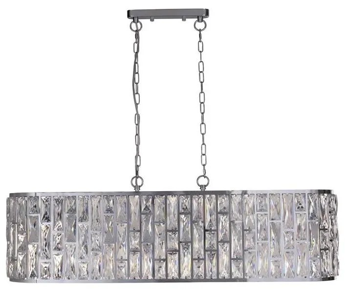 Searchlight 65818-8CC - Lustră suspendată BIJOU 8xE14/40W/230V