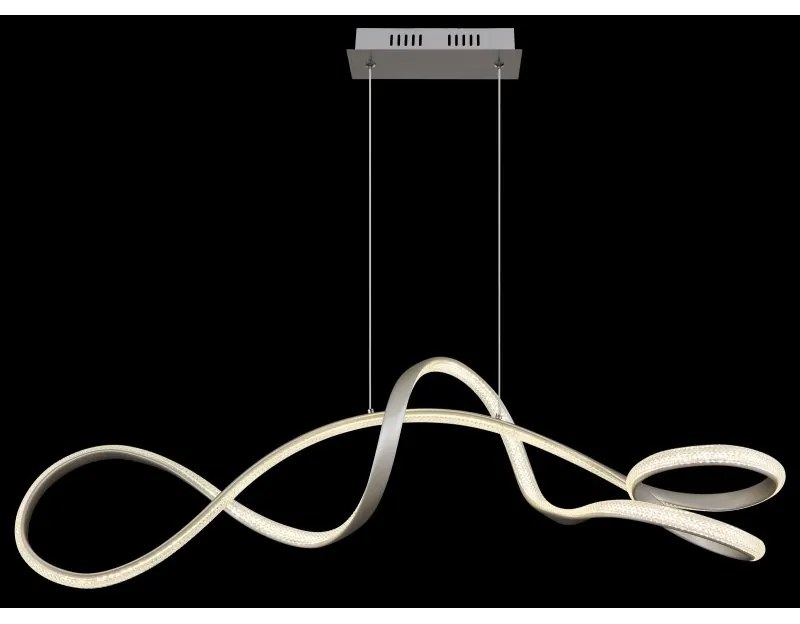 Lustra LED suspendata 4000K SWIRL nichel