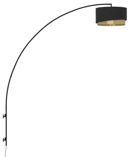 Aplică Eglo 390406 MANDERLINE 1xE27/40W/230V negru/auriu