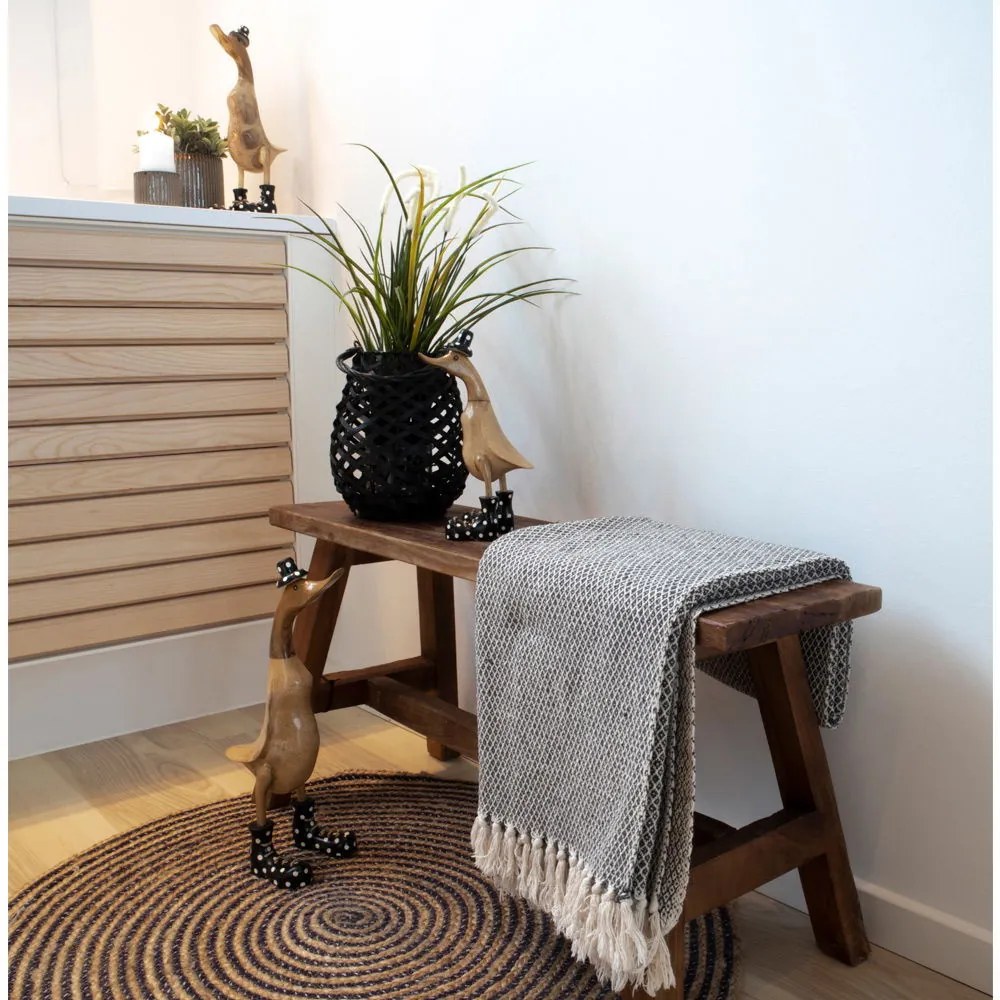 Bancă Barcelona, lemn de tec, 90x25x45 cm