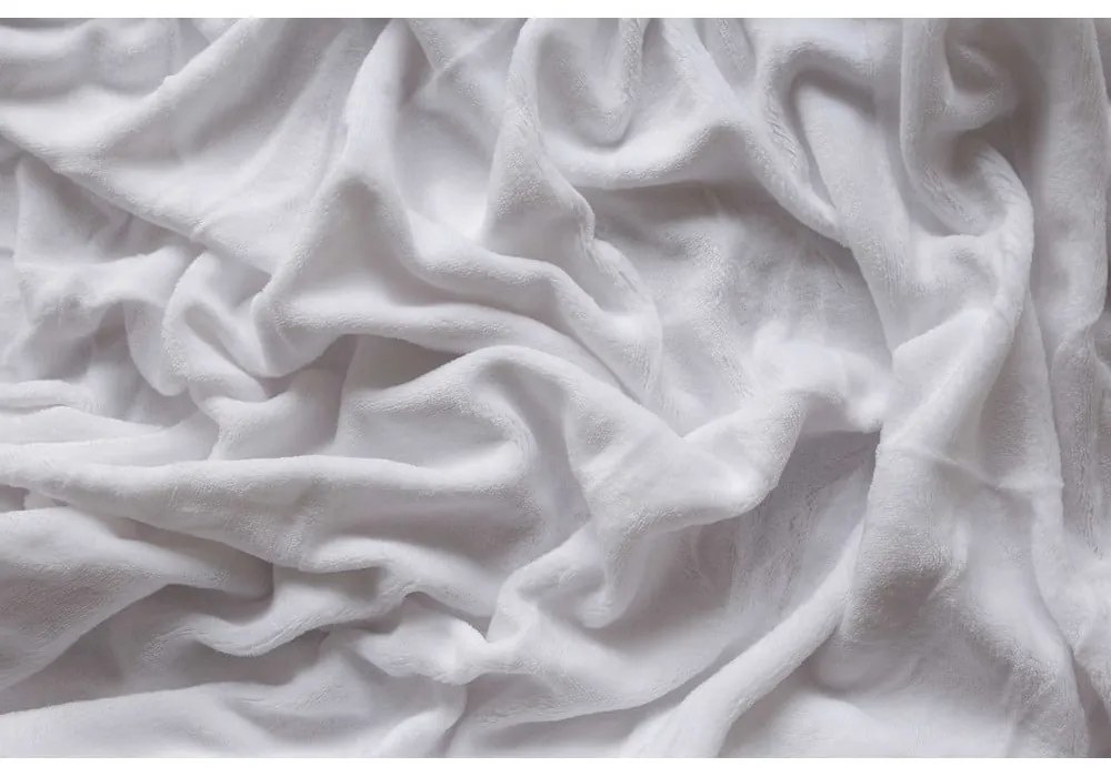Cearceaf alb din micropluș cu elastic 90x200 cm – Jerry Fabrics
