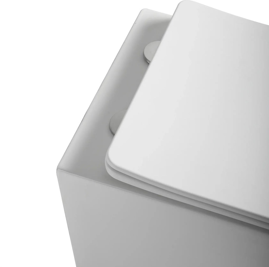 Capac vas wc cu capac quick release si soft close, alb, Fluminia, Clementina