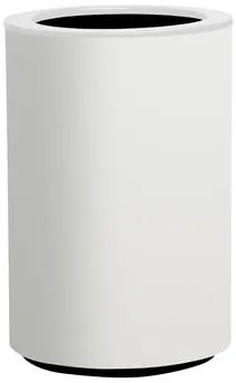 Ghiveci cilindric cu auto-irrigare STEEL PLUS, diferite variante - Hobby Flower Dimensiuni: Ø 35 x 75, Culoare: albume