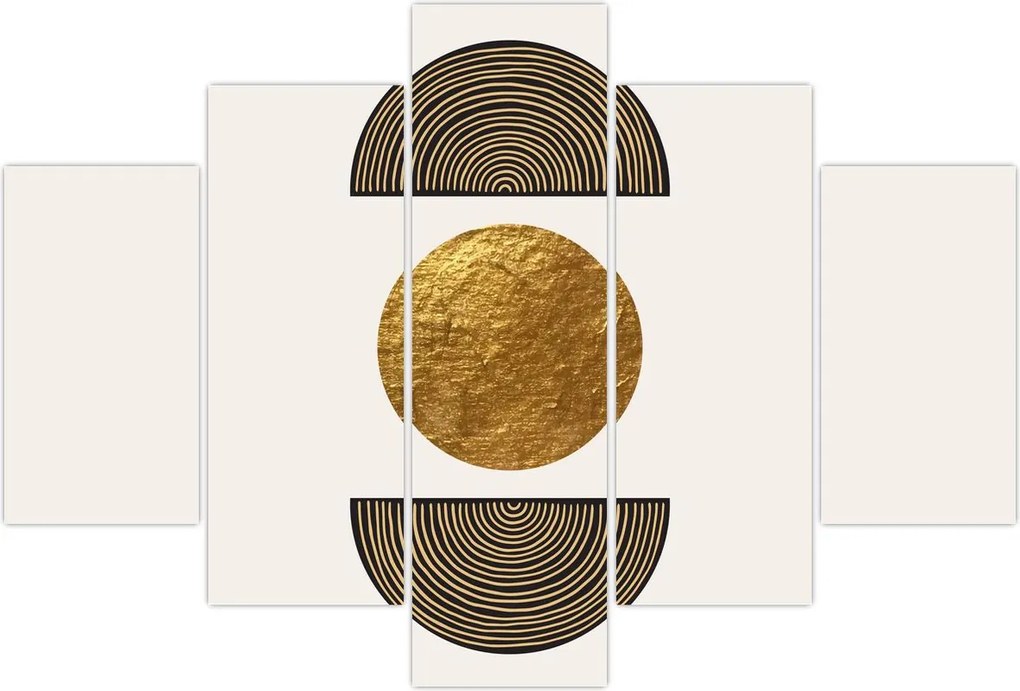 Tablou - Ornament de aur N⁰1 (150x105 cm)