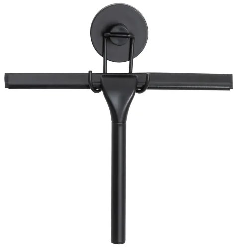 WENKO 24731100 - Racletă pentru duș VACUUM-LOC, rotundă, 24,5 x 25 cm, neagră