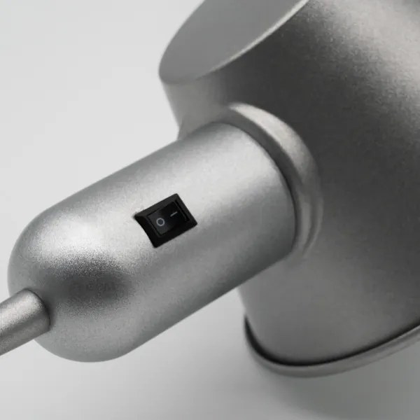 Brilo - Lampă de masă 1xE27/10W/230V crom mat