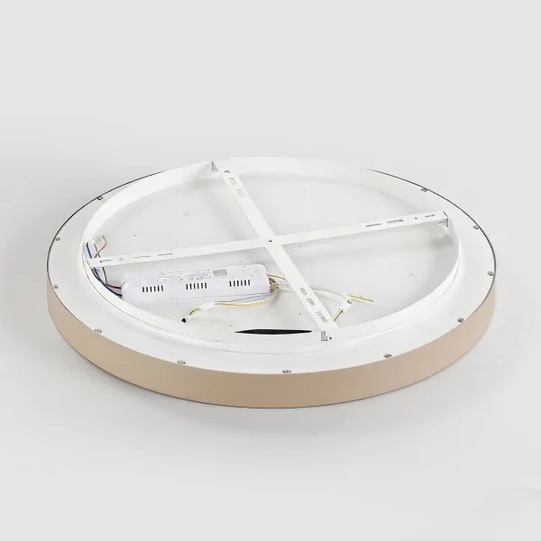 Brilagi - Corp de iluminat LED dimabil GLASS POOL DOUBLE LED, 80W, 230V, 60 cm, bej + telecomandă