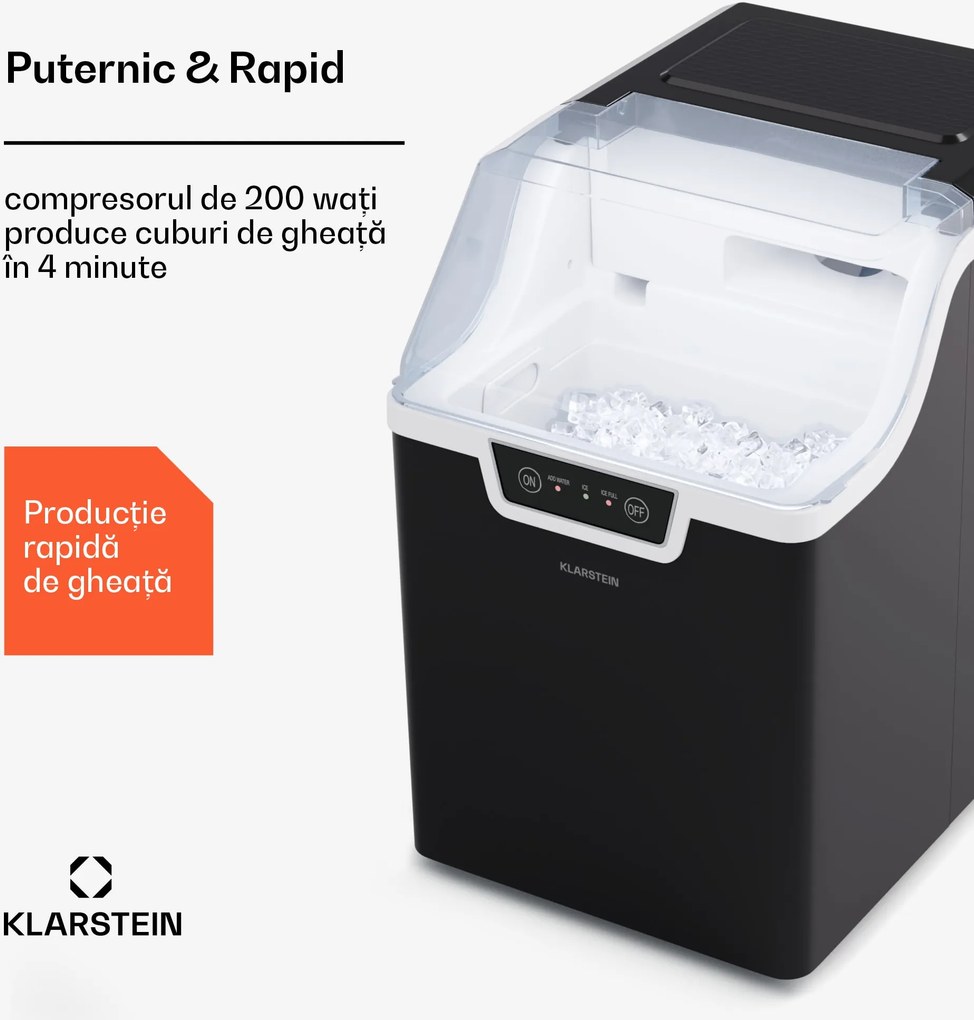 Klarstein Producător de cuburi de gheață, Wallberg Nugget Ice Maker