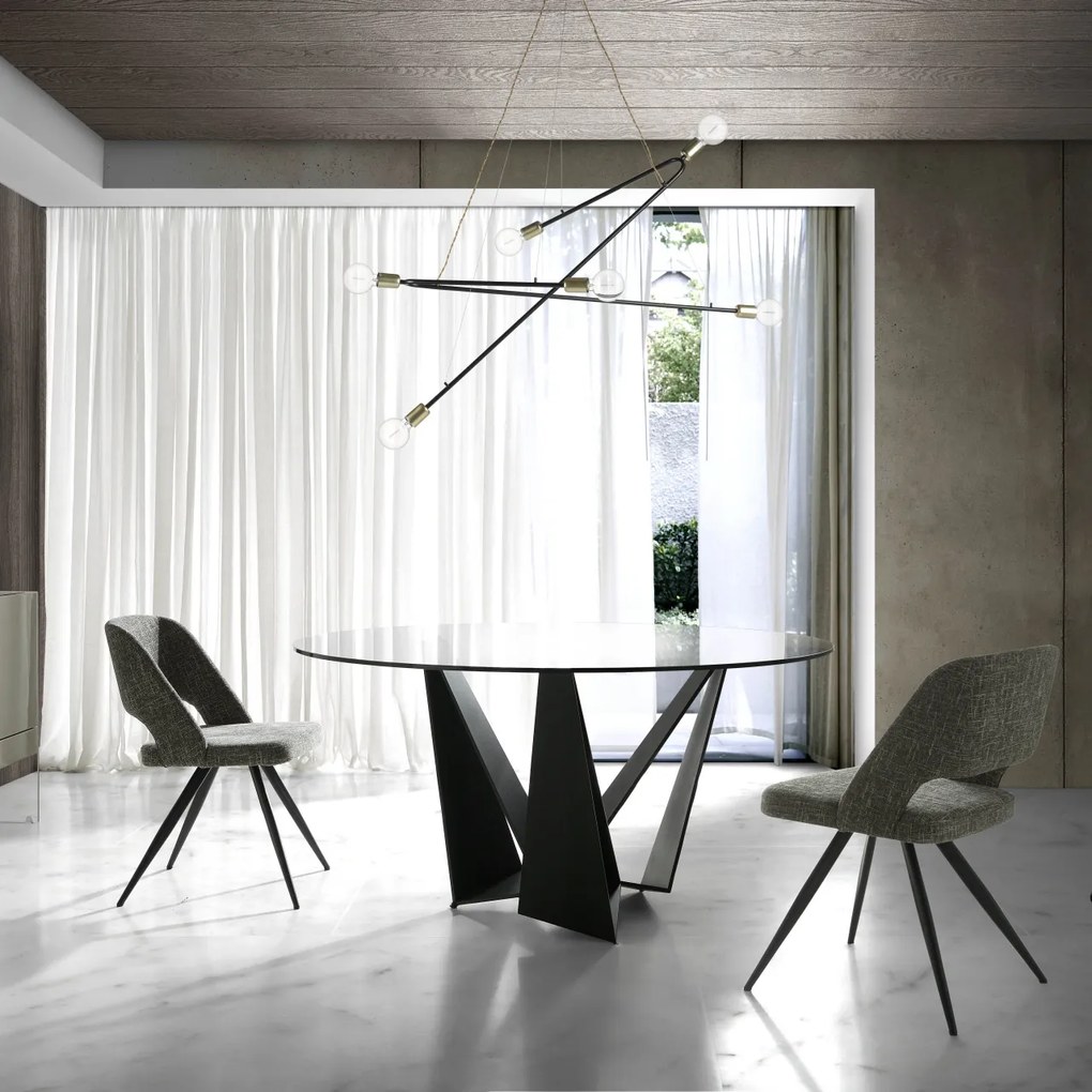 Masa eleganta design modern Ruby, 150cm AC-CT2061R-NEGRO