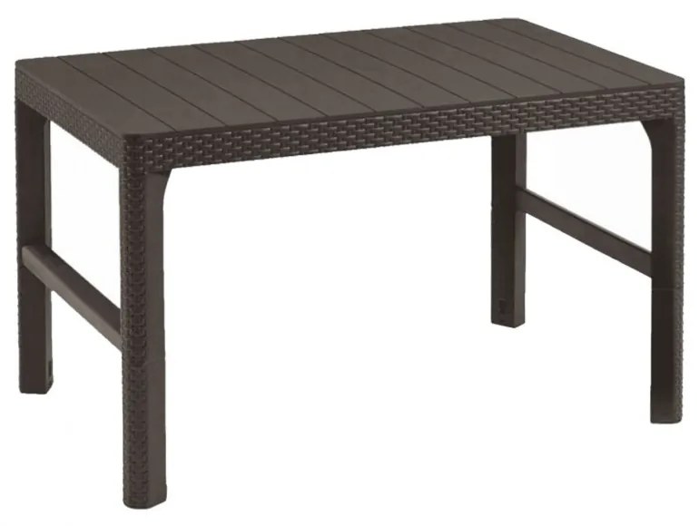 Masă de grădină din ratan Lyon maro