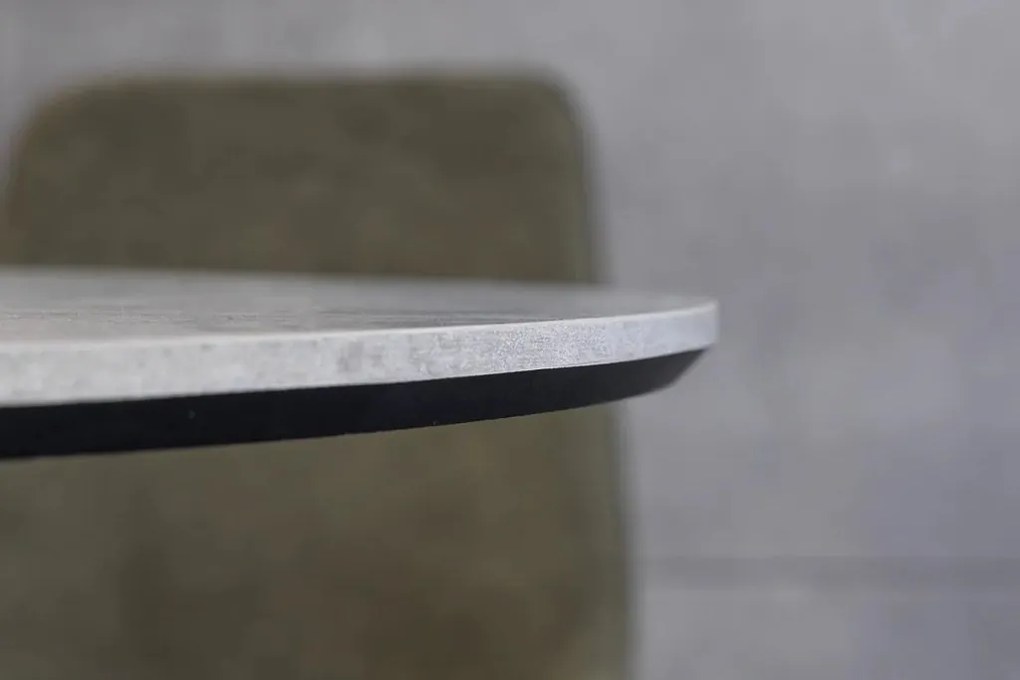 Masa rotunda design gri beton ATELIER 100cm