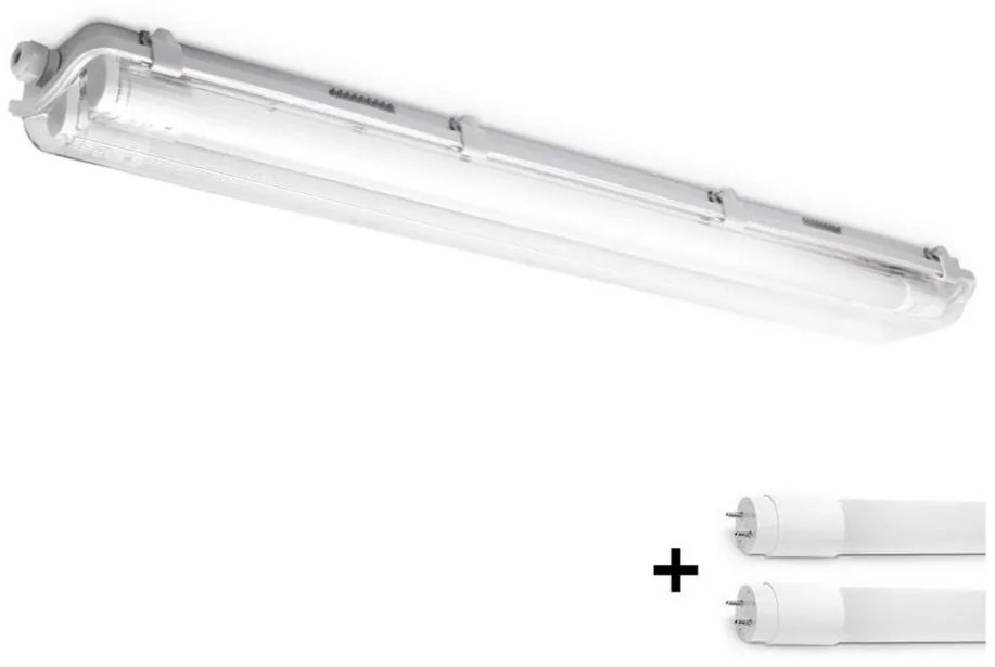 Corp de iluminat LED industrial T8 2xG13/9W/230V 4000K IP65 67,5 cm