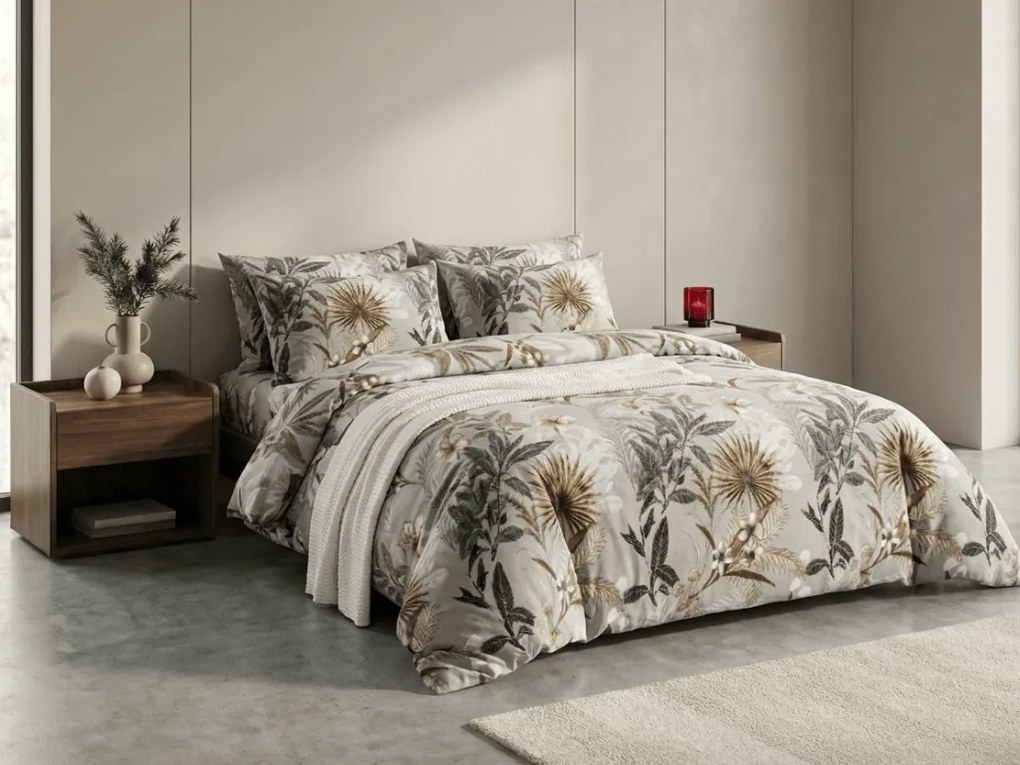 Lenjerie cocolino EXVORO gri Dimensiune lenjerie de pat: 70 x 80 cm | 140 x 200 cm