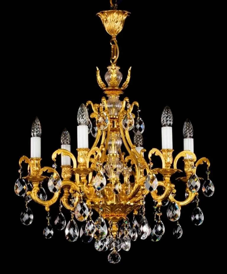Candelabru cristal Bohemia 6 brate, diam.61cm LYRA CE