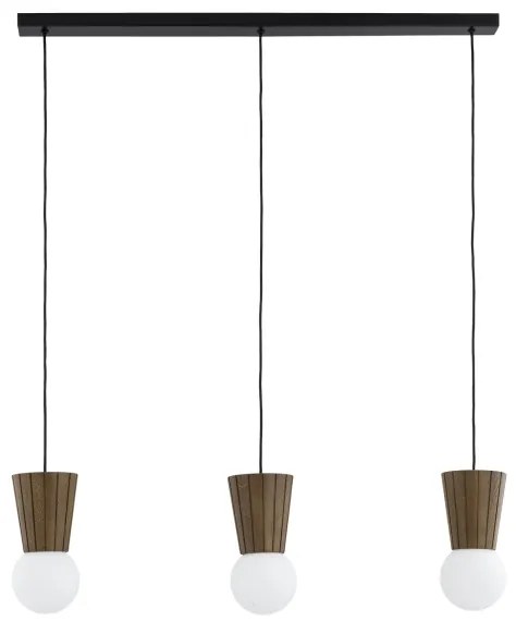 Argon 6358 - Lustră pentru baie VOLANTE, suspendată pe cablu, 3xG9/6W/230V IP44, maro