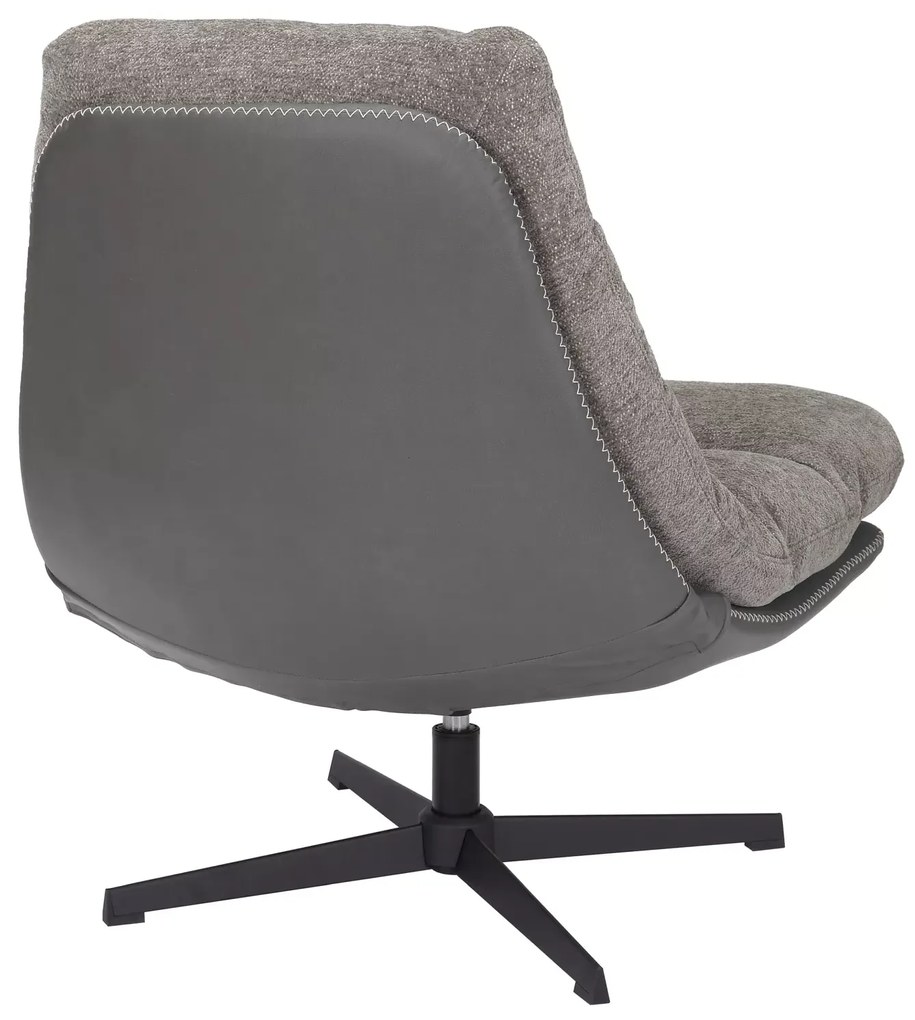 Fotoliu relaxant pivotant FELICIA RAVEN gri