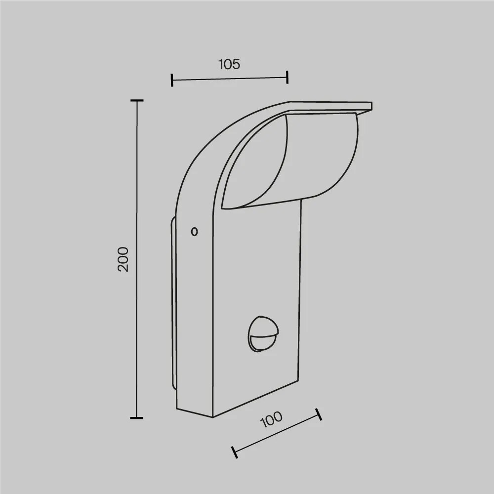 Aplica LED cu senzor de miscare iluminat exterior IP44 Stock