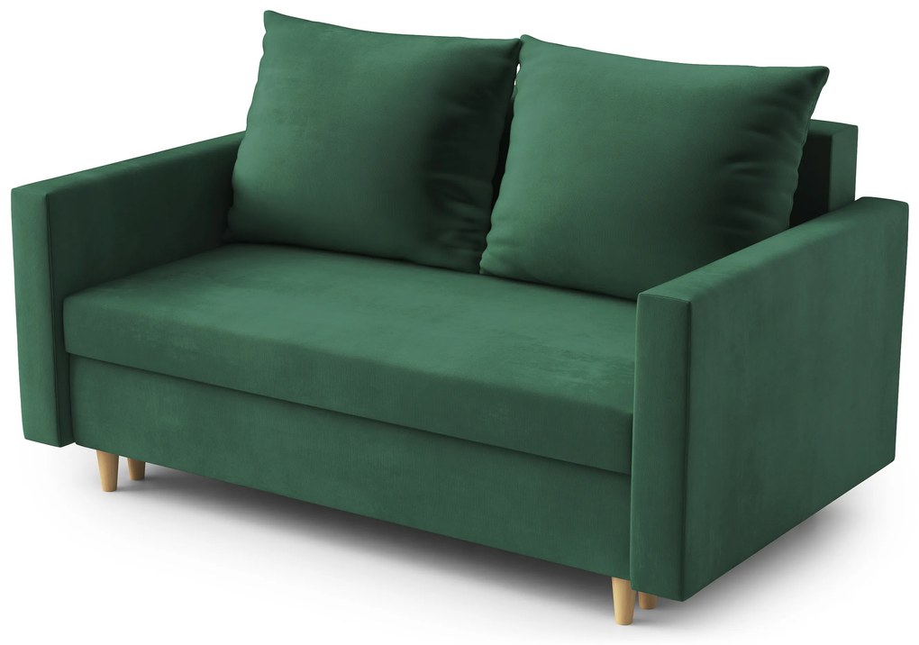 Canapea două locuri Louis (verde închis). 1065639