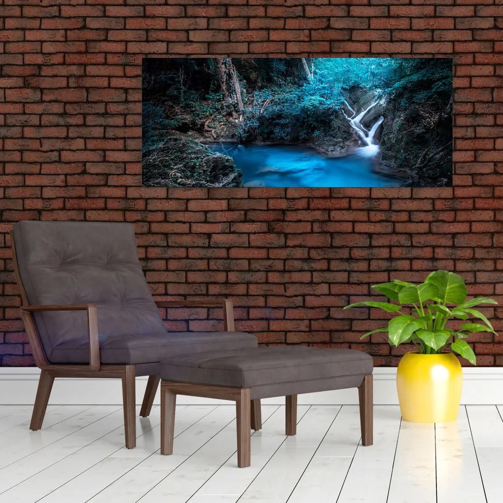 Tablou - Noaptea magică în pădurea tropicală (120x50 cm)