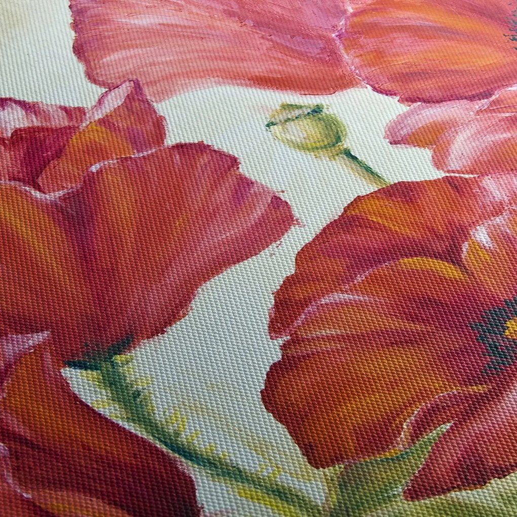 Tablou - Mac - flori (120x50 cm)