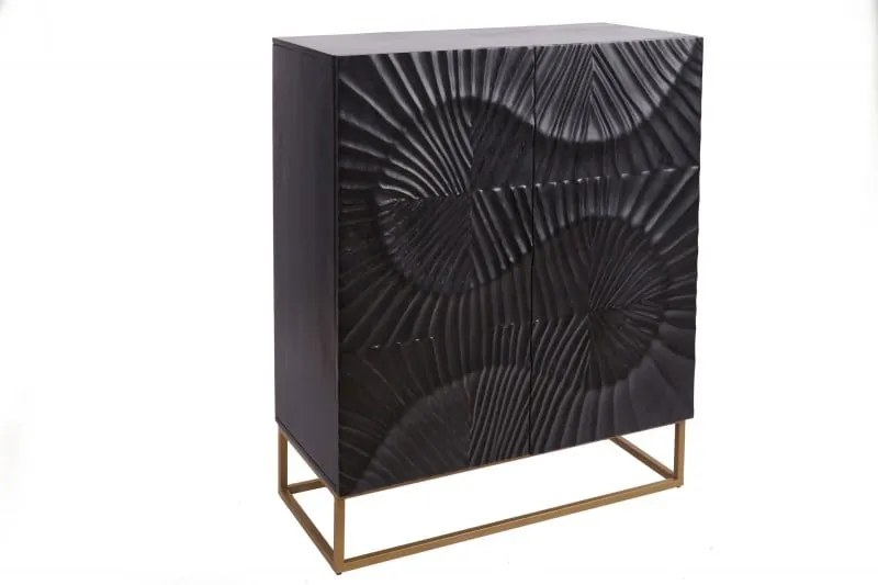 Bufet SCORPION 120 cm 3D mango negru