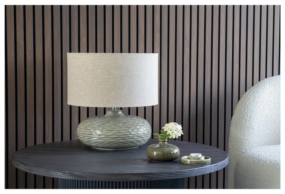Măsuță de cafea maro închis rotundă cu aspect de lemn de plop ø 80 cm Boavista – House Nordic