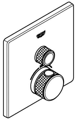 GROHE 29123000 - Baterie termostatică de duș GROHTHERM SMARTCONTROL, crom