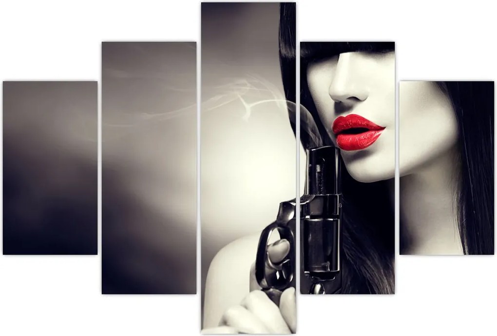 Tablou - Femeia misterioasă (150x105 cm)