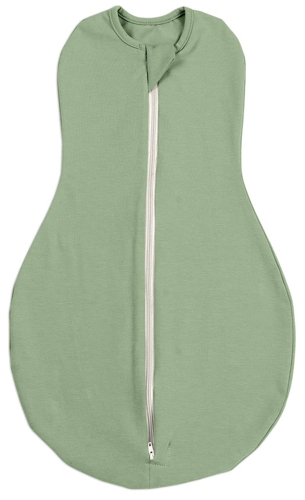 Sistem de infasat cu fermoar dublu Kidizi SnugPod Green S, pentru nou-nascuti  2.6-5 kg, 0.5 tog