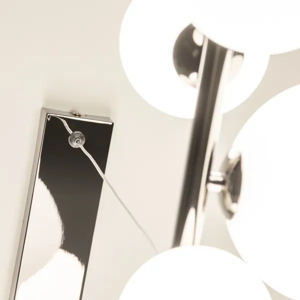 Brilagi - Lustră LED suspendată pe cablu MILLA 10xG9/3W/230V negru-crom/alb