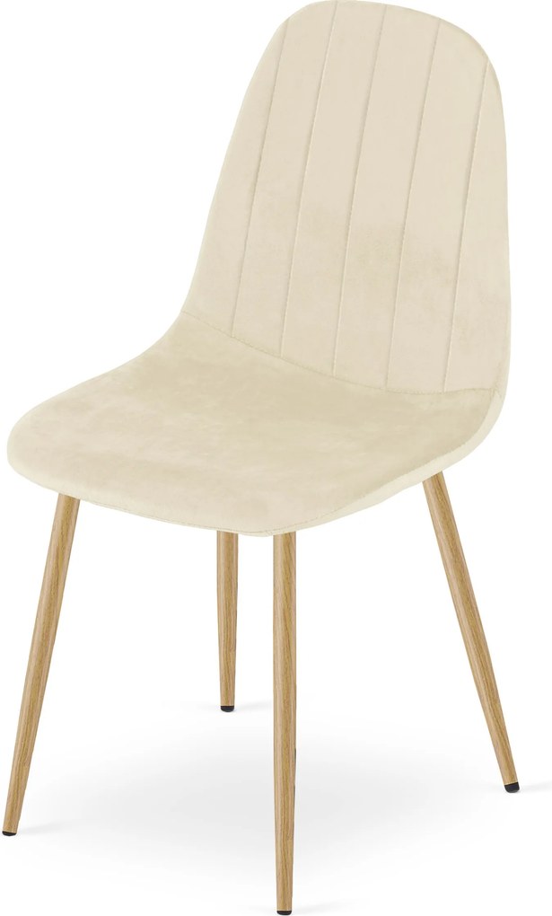 Scaun de masa PADVA VELVET, bej deschis
