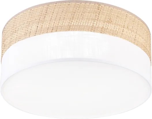Plafonieră LED SIRJA BOHO, 20 W, 230 V, Ø 35 cm, bej/alb