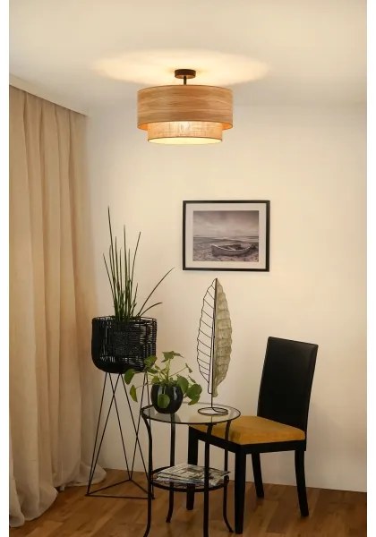 Brilagi - Lustr MONTANA BOHO 1xE27/15W/230V pr. 45 cm maro, montaj plafon