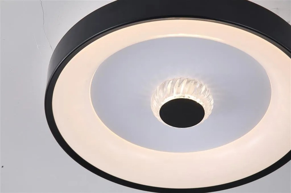 Plafoniera LED design modern Polka negru