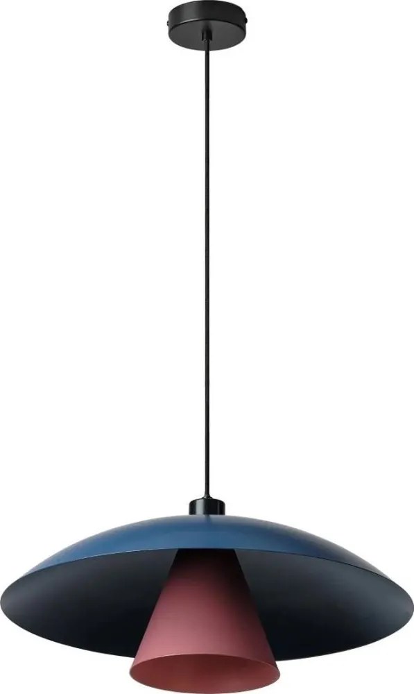 Osram - Pendul cu cablu DECOR FLYING MUSHROOM, 1xE27/25W/230V, Ø 50 cm, albastru