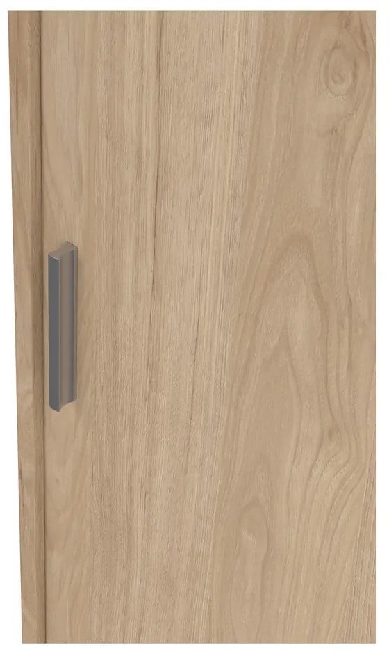 Șifonier în culoare naturală cu aspect de lemn de stejar cu ușă glisantă 177x200x60 cm Naia – Tvilum