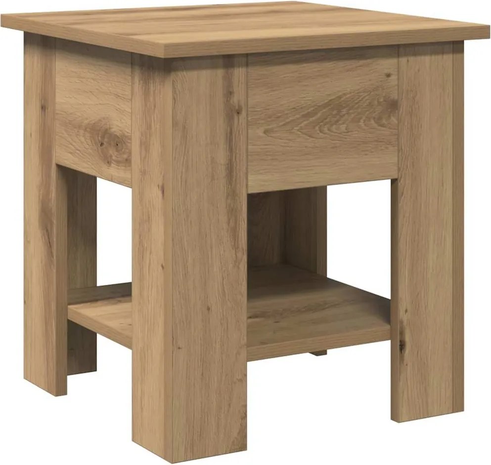 vidaXL Măsuță de cafea, stejar artizanal, 40x40x42 cm, lemn prelucrat