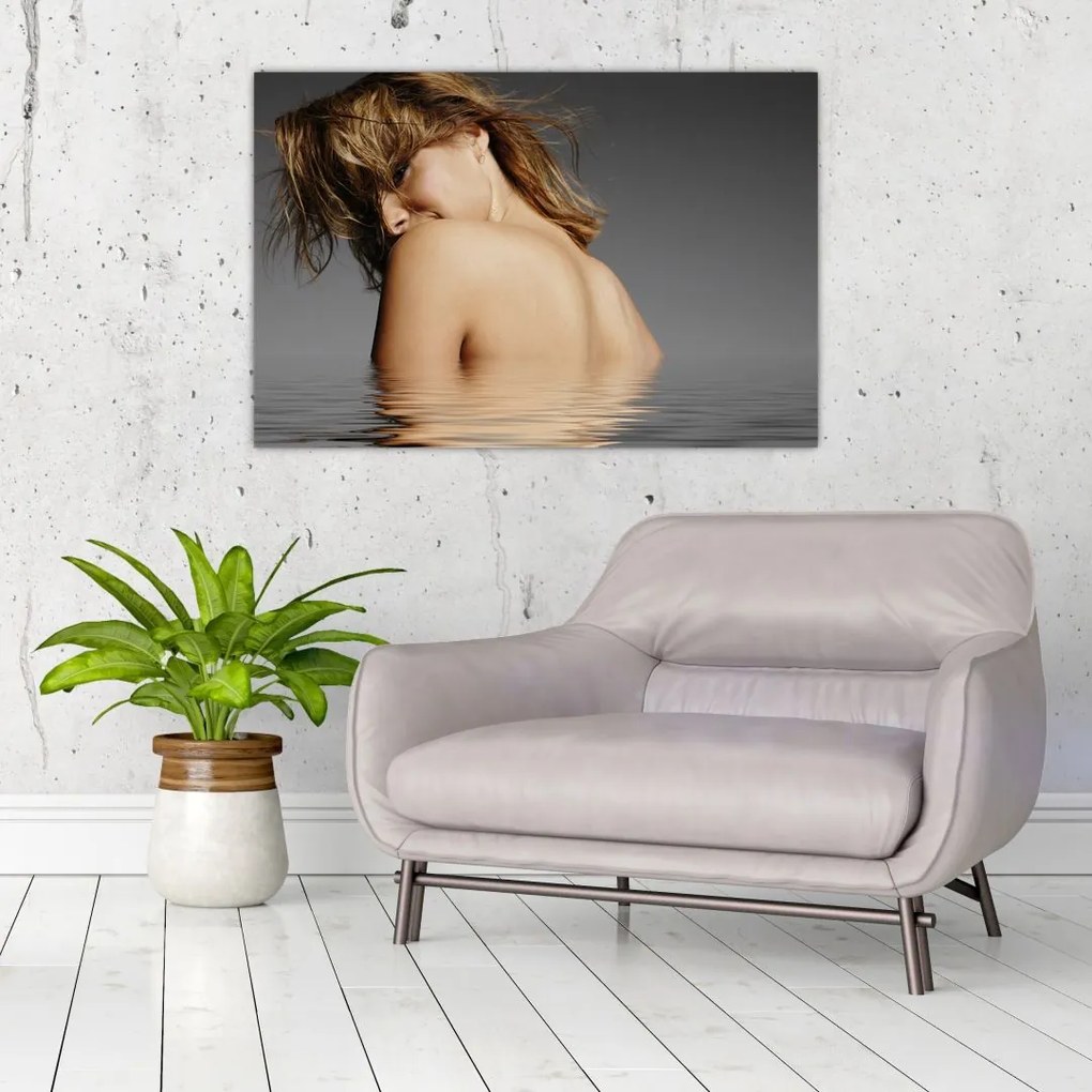 Tablou - Imaginea unei femei care face baie (90x60 cm)