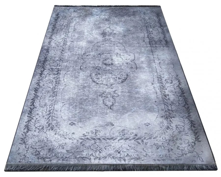 Covor gri cu model oriental Lățime: 160 cm | Lungime: 220 cm