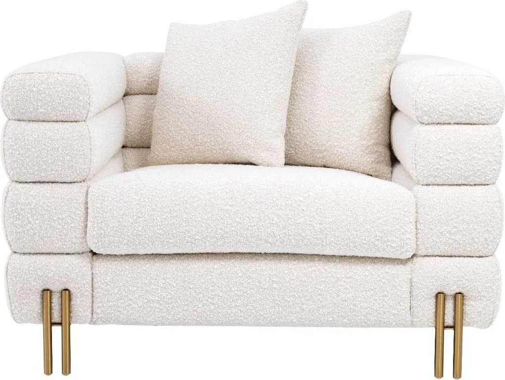 Fotoliu elegant design LUX York, crem 113841 HZ
