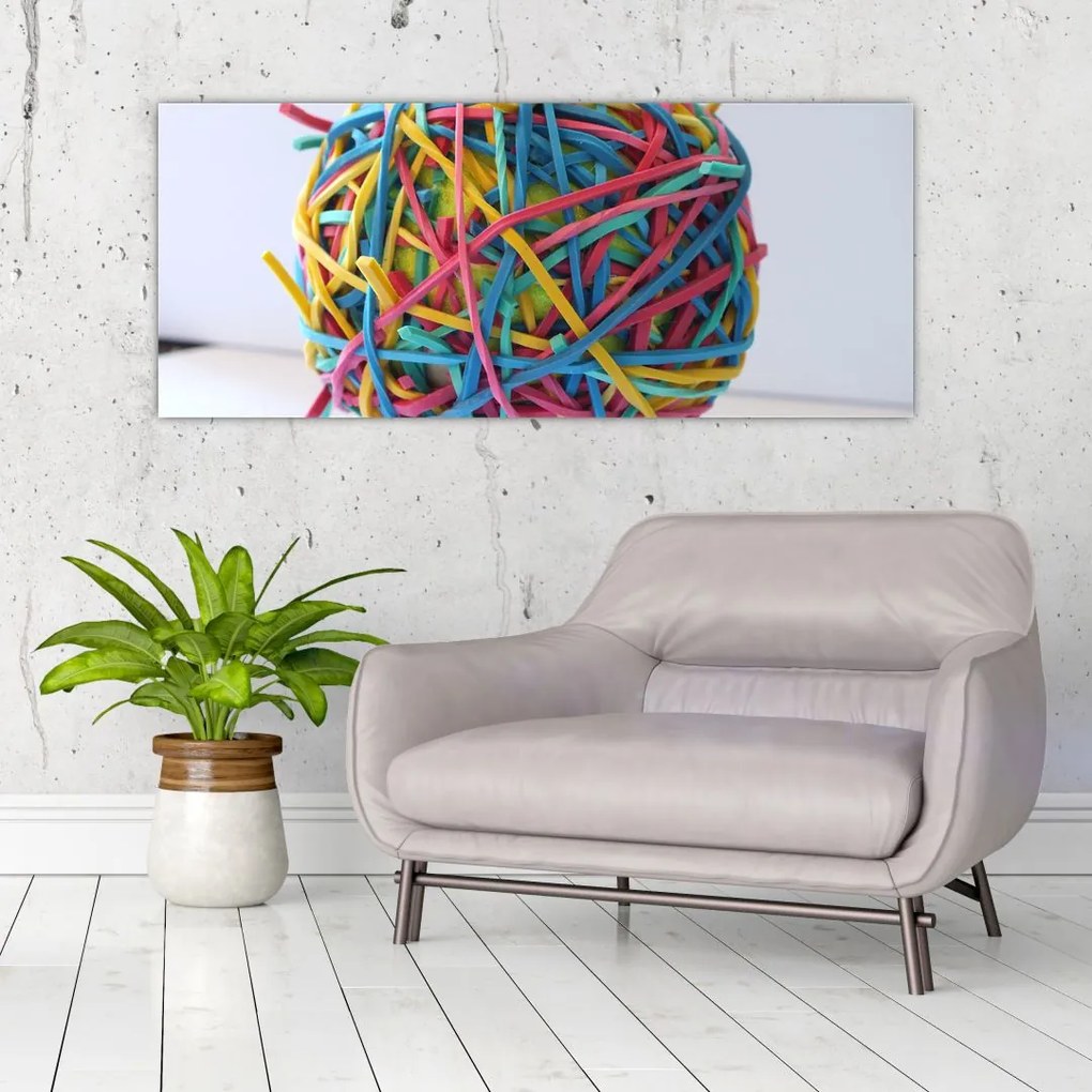 Tablou cu gumițe (120x50 cm)
