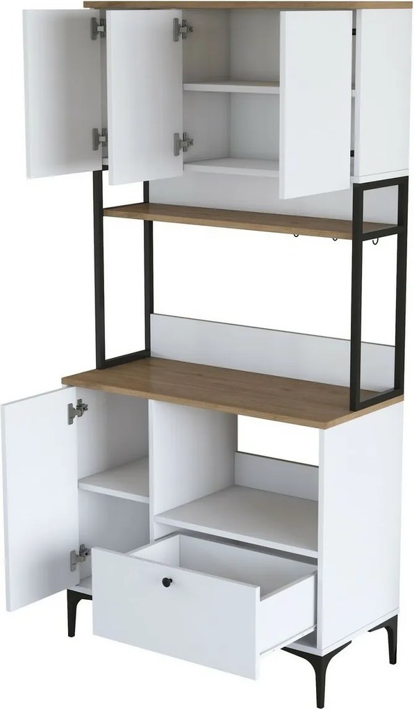 Dulap Jesy Walnut and White