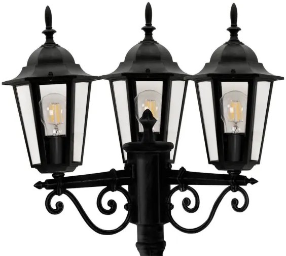 Lampă exterior LIGURIA 3xE27/60W/230V IP43 2,5m