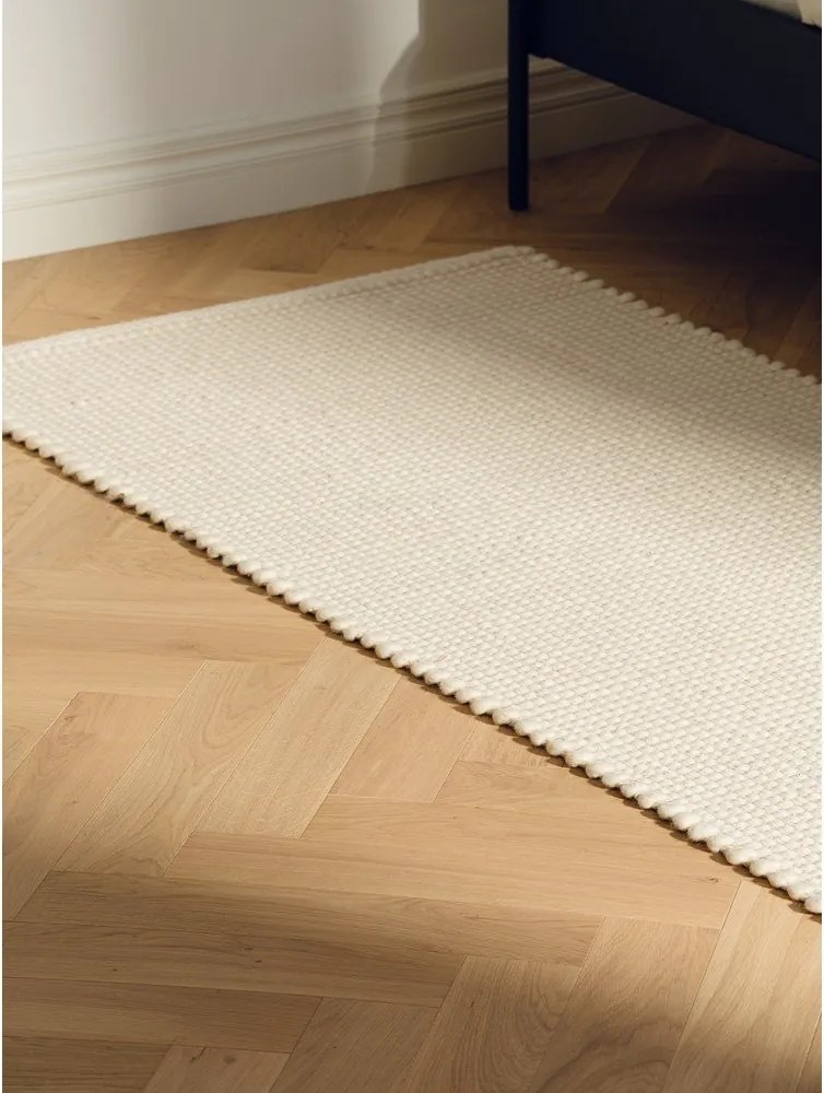 Covor bej țesut manual din lână 170x240 cm Talo – noo.ma